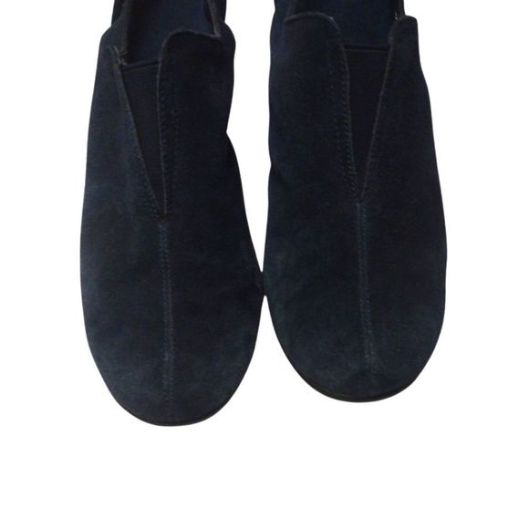 AEROSOLES Sling Back Blue Suede Leather Clog Mules Buckle Chunky Heel Size 9.5 - Picture 8 of 9